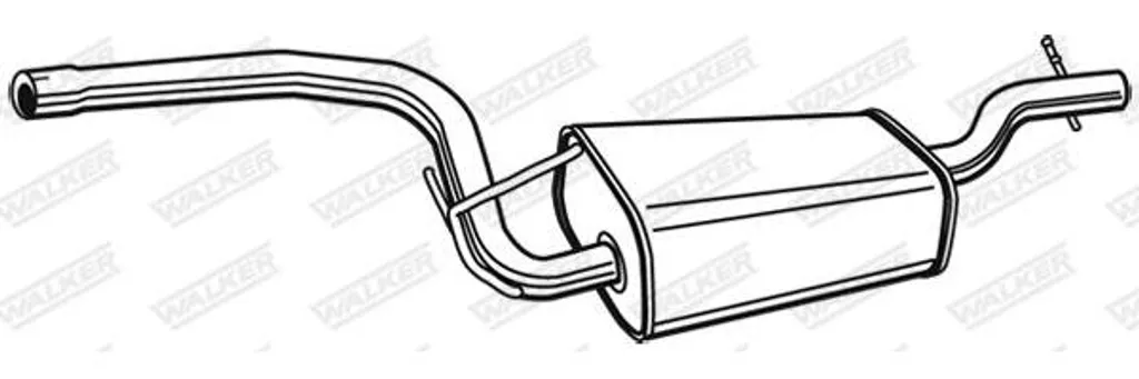 Stop Bruit Échappement : Silencieux Central WALKER 71002 Focus