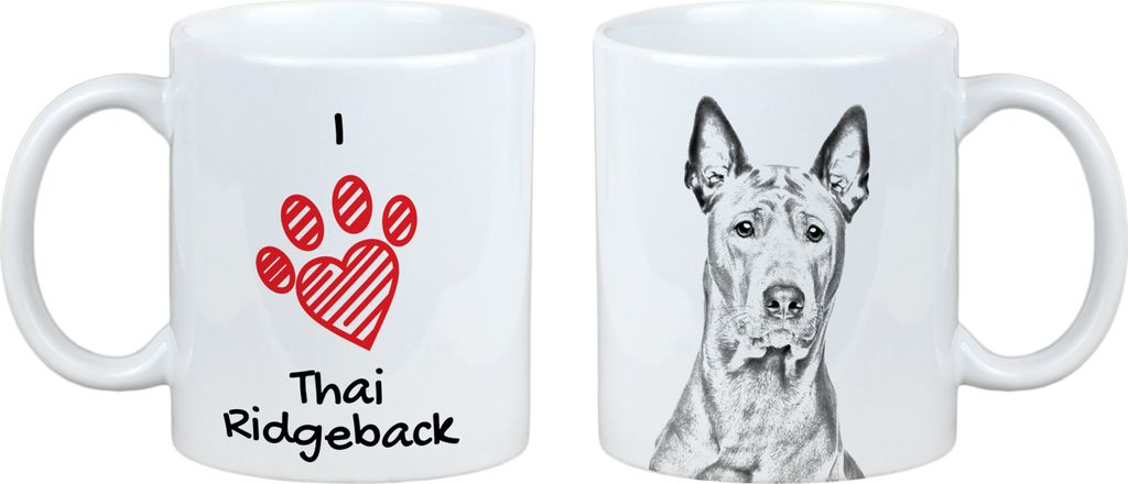 Thai Ridgeback, Thailand-Ridgeback - Tasse mit Hund, entzückende Tasse mit Grafik, Geschenk mit Ihrem Foto von der Marke Art-Dog