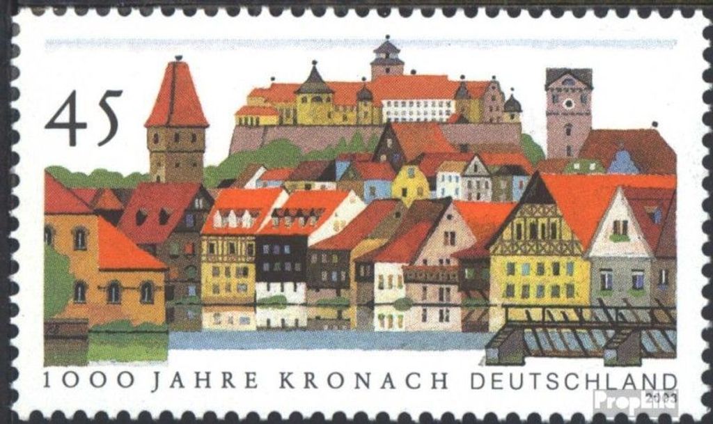 Briefmarken BRD (BR.Deutschland) 2003 Mi 2309 (kompl.Ausg.) postfrisch 1000 Jahre Kronach