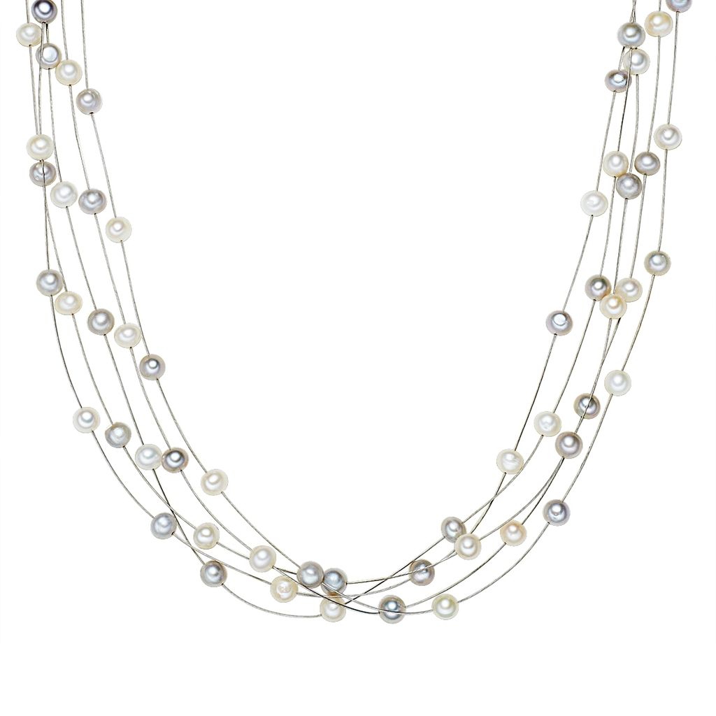 Valero Pearls Perlen-Kette Sterling Silber Produktbild 