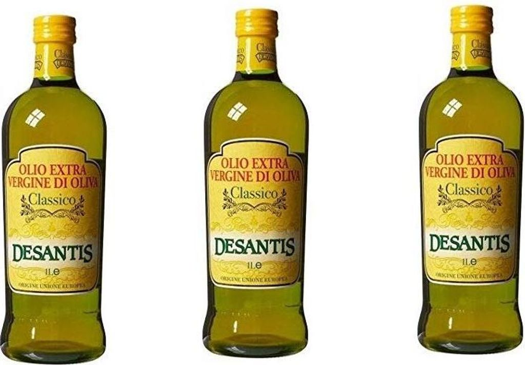 3x De Santis Classico Extra Natives nativ Olive Olivenöl 1L Produktbild 