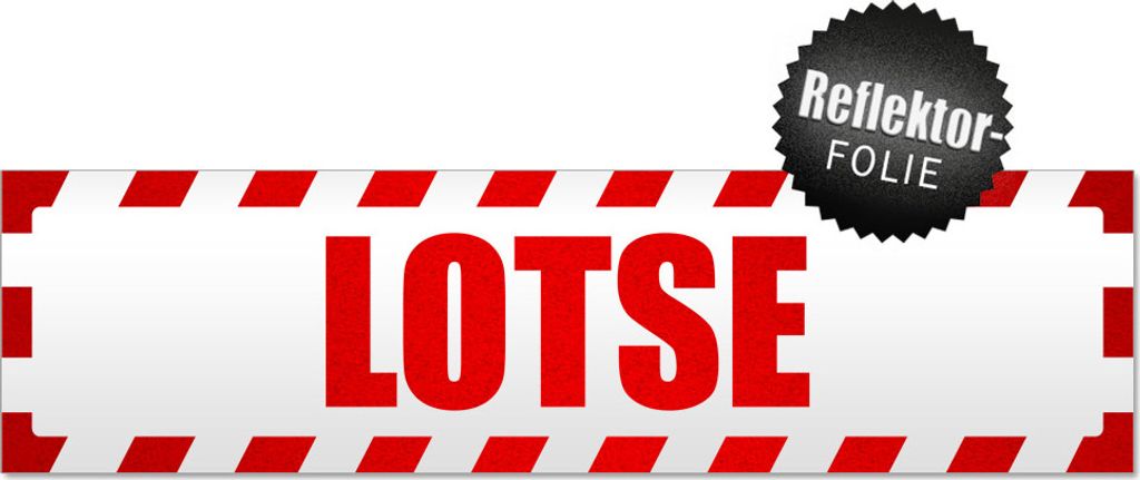 Lotse gestreift Magnetschild Schild magnetisch