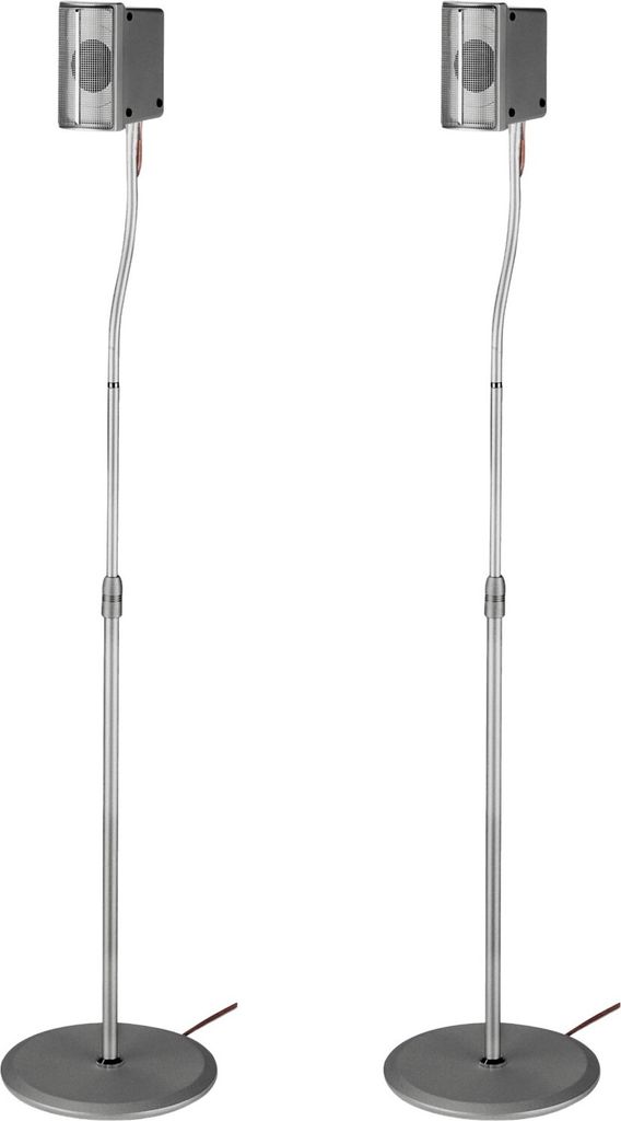 2x podstawki pod głośniki Slim Silver Zdjęcie produktu 1