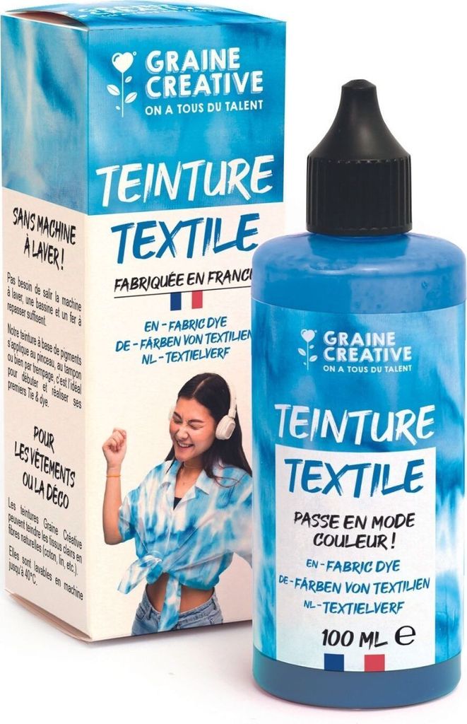 Textilfarbe 100 ml Tie and die Effekt - Ultramarine