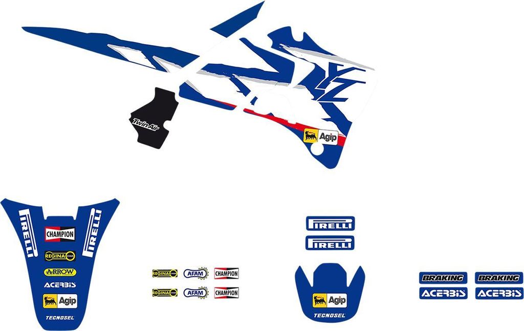 TECNOSEL Stickers Kit Team passend für Yamaha 1998
