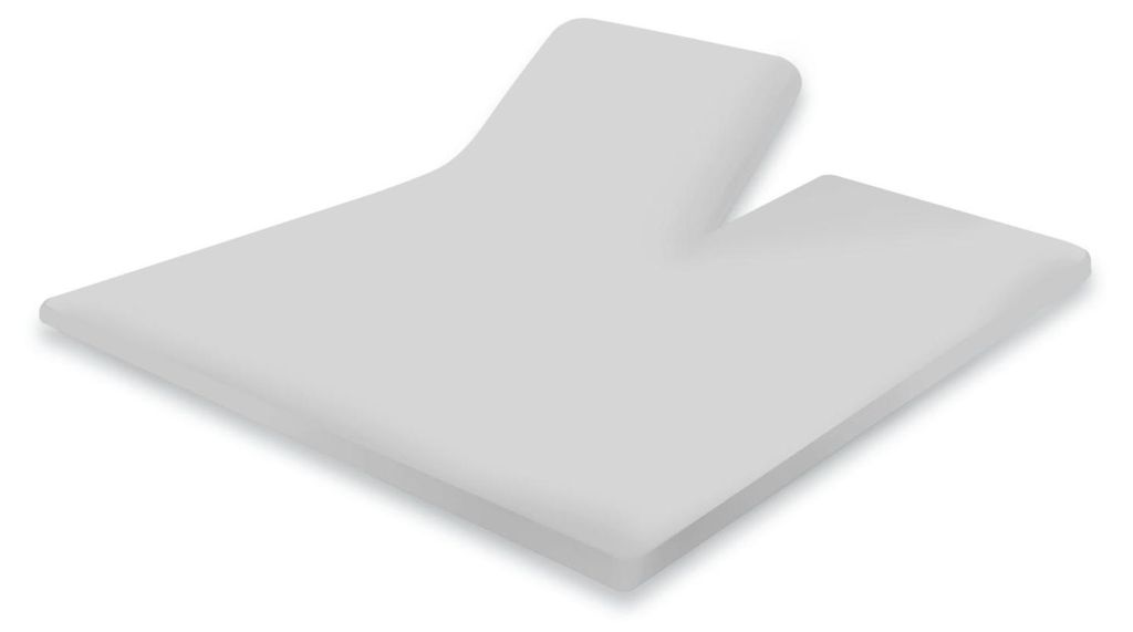 Eleganzzz Split-Topper-Spannbetttuch Perkal – Grau  – Produktbild 