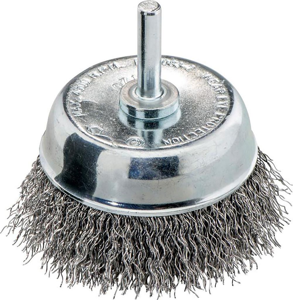 Metabo Topfbürste 75x0,30 mm/ 6 mmStahldraht gewelltSchaft mit 6mm