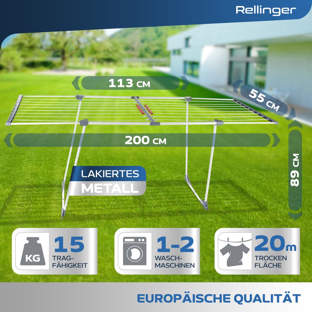 RELLINGER® Wäscheständer ausziehbar [20M | Kaufland.de