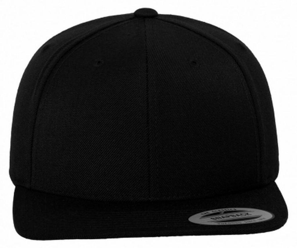 Classic - Kappe Snapback für Kinder FK3310 (56 cm) (Schwarz)
