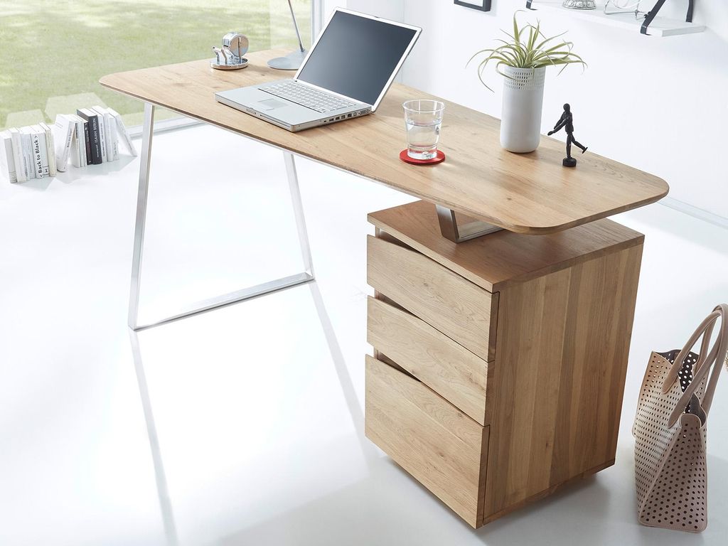 Schreibtisch Bürotisch Computertisch Massivholztisch Laptoptisch "Tartu I"