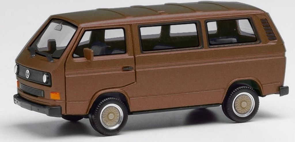 Herpa 430876-002 - 1/87 VW T3 Bus mit BBS-Felgen, broncebeige metallic - Neu