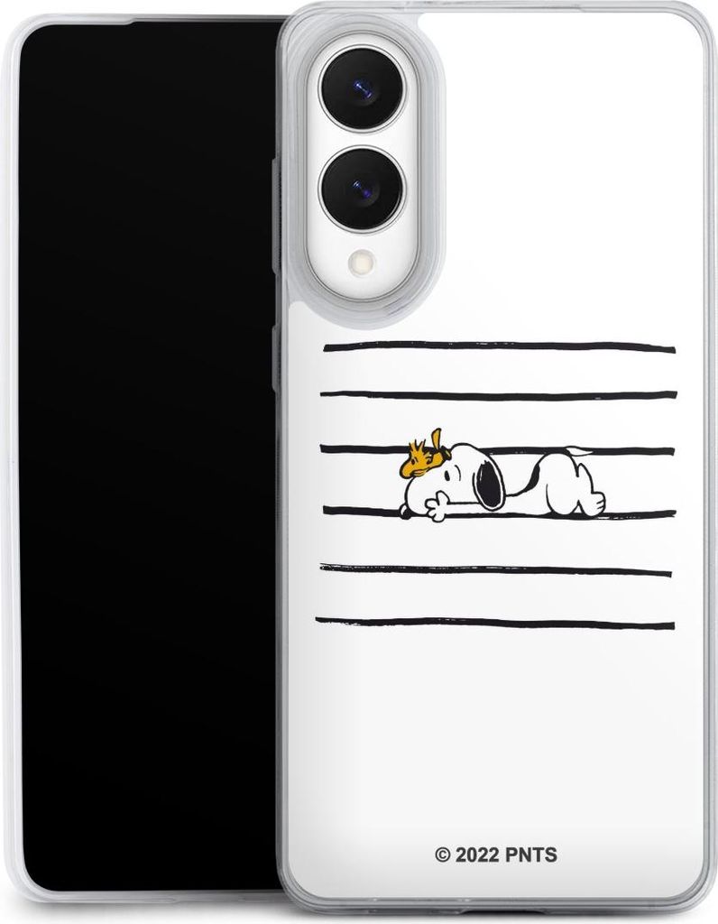 DeinDesign Slim Hülle für Samsung Galaxy S25 Edge Silikon Case Ultra Dünn Handyhülle Hund Peanuts Snoopy