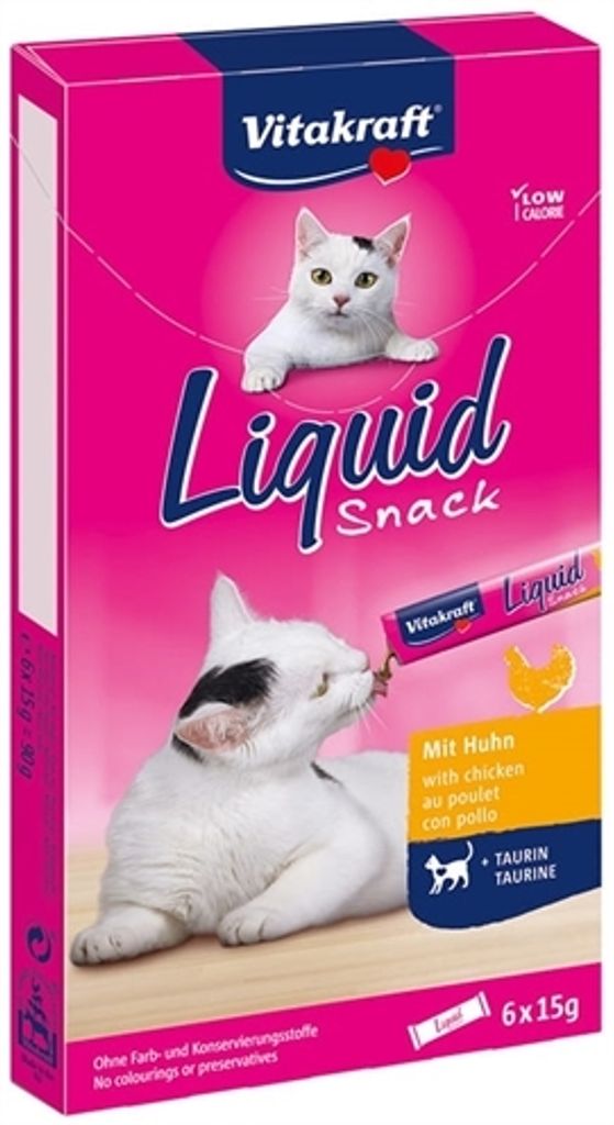 Vitakraft Cat Liquid Huhn & Taurin 6  x 15 g Obrázok produktu 