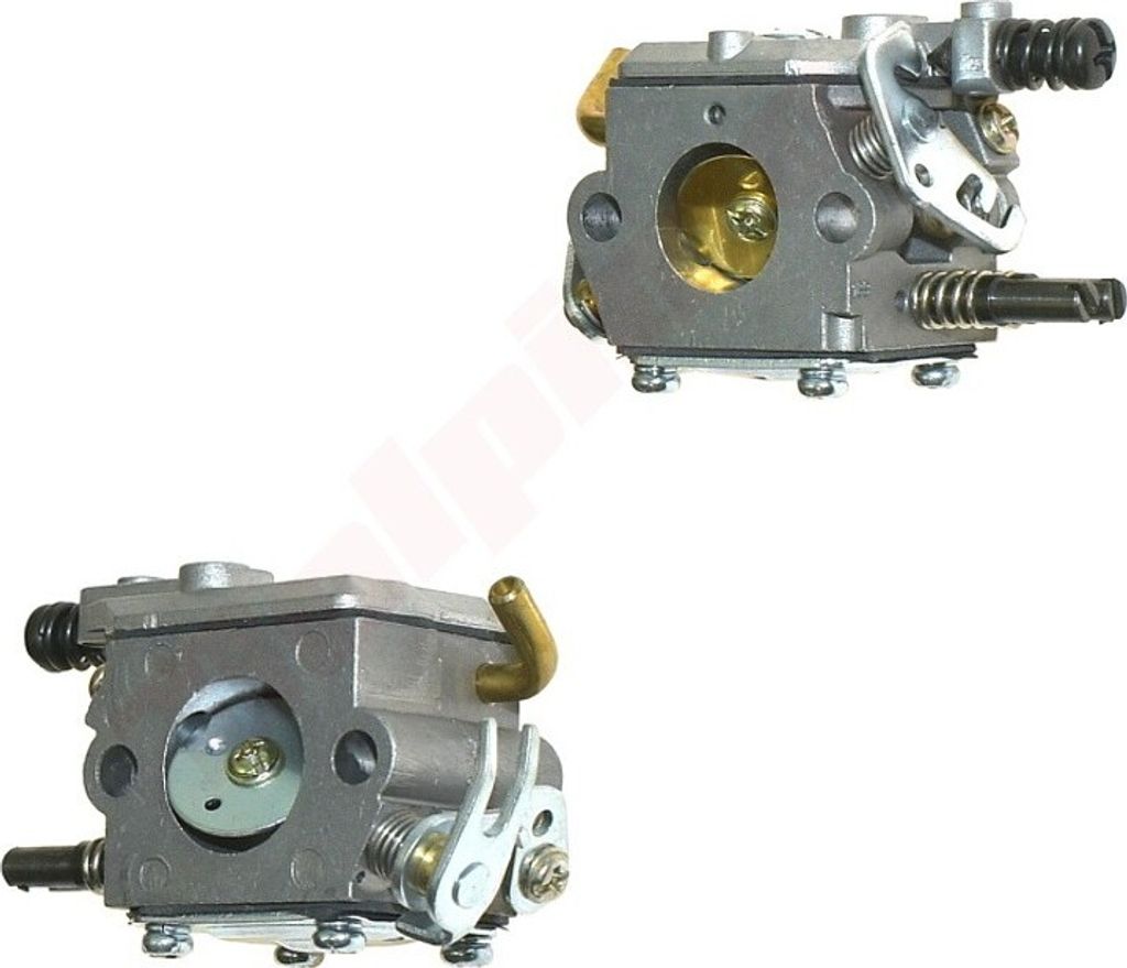 Two carburetors are shown against a white background.