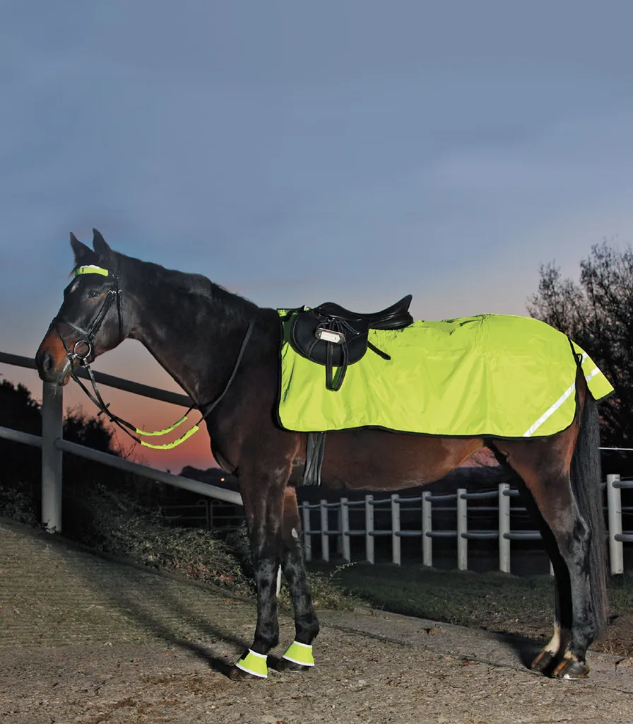 Couvre-reins Waldhausen Reflex Jaune Fluo : être vu et rester au chaud