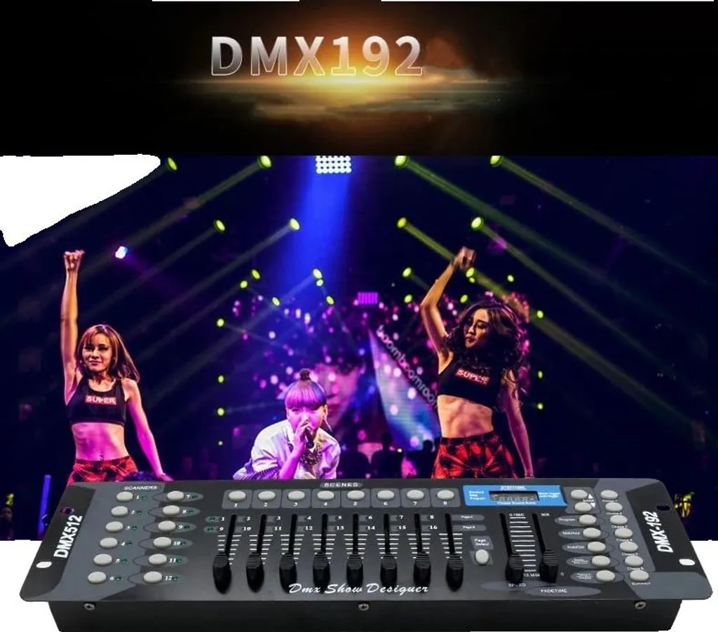 Contrôleur DMX 192 Canaux Alimentation 90-240V pour Éclairage de Scène