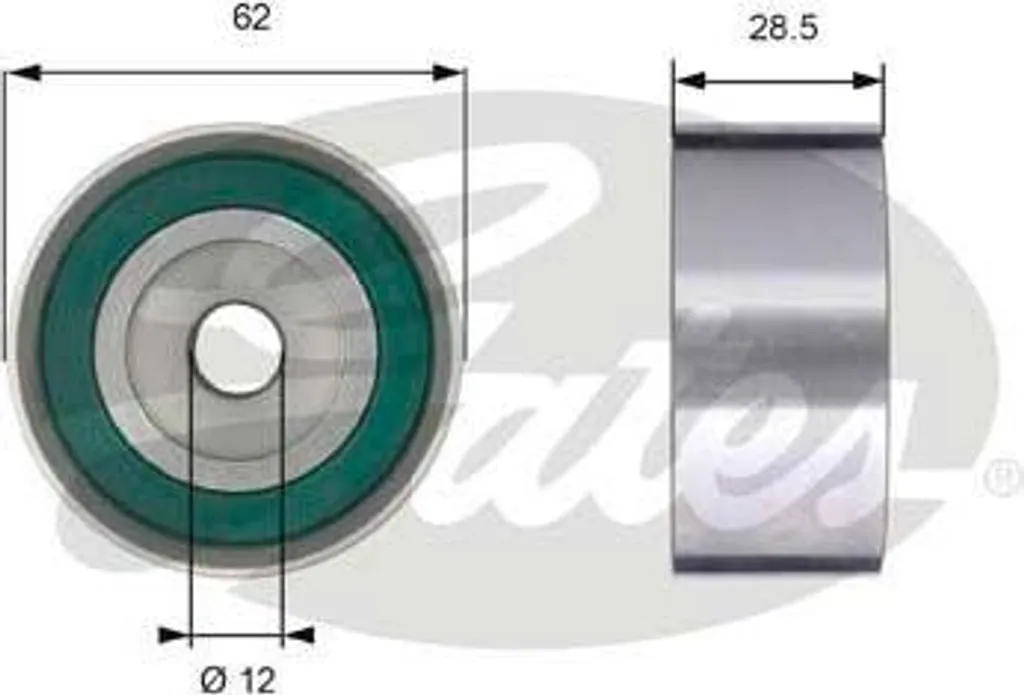 Rouleau de Renvoi Gates T42192 Haute Performance compatible Previa
