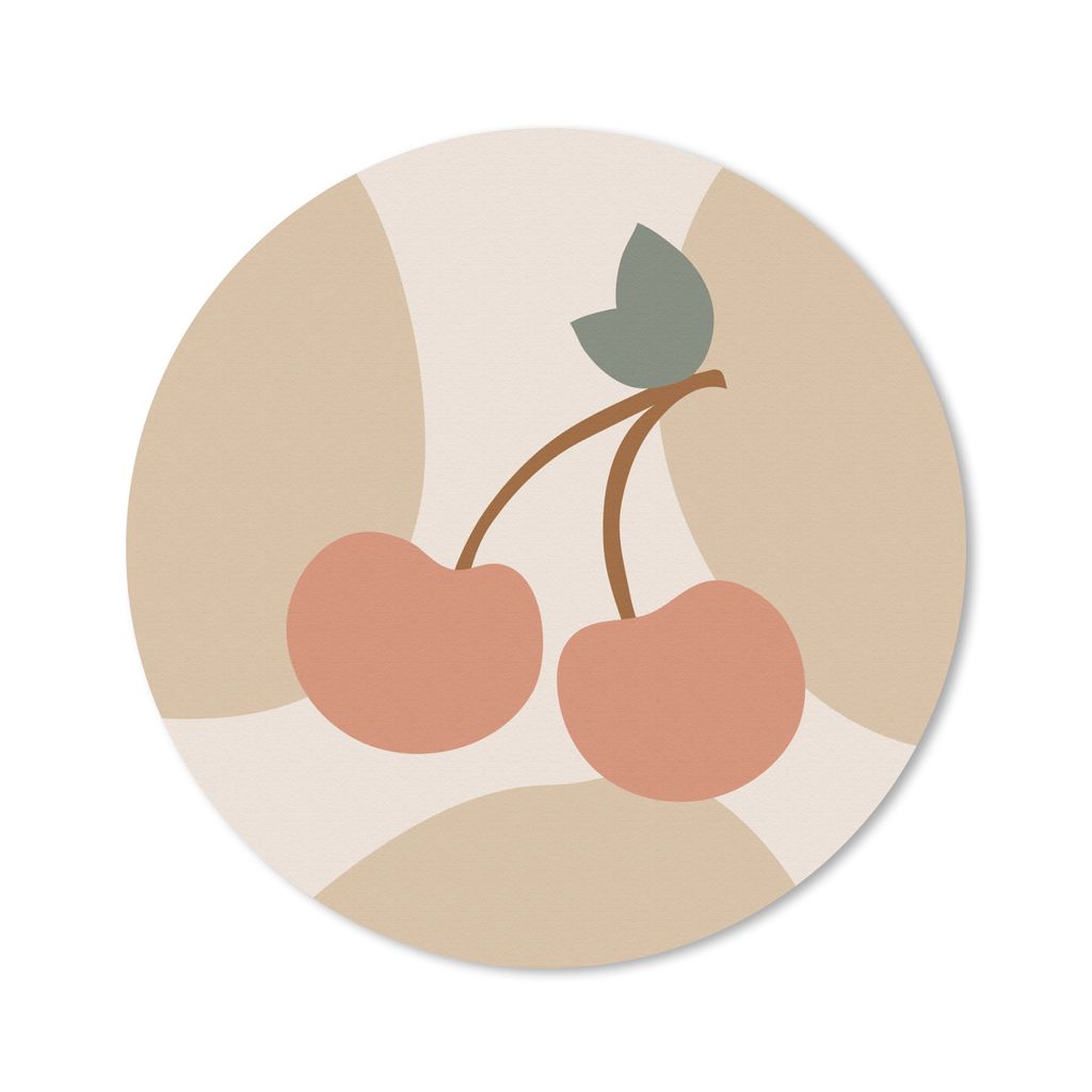 MuchoWow Mauspad Mousepad Obst - Kirschen - Sommer 50x50 cm - Mousepads - Maus Mat - Pad - Mausunterlage - Vinyl