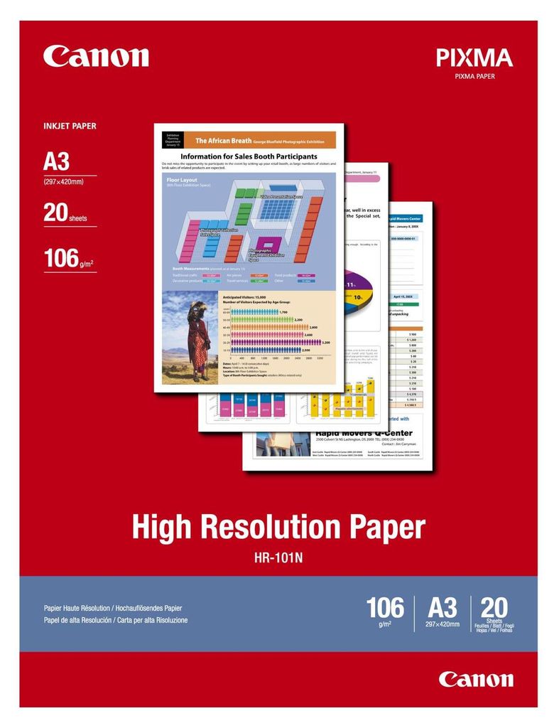 Canon Fotopapier A3 HR101 Produktbild 