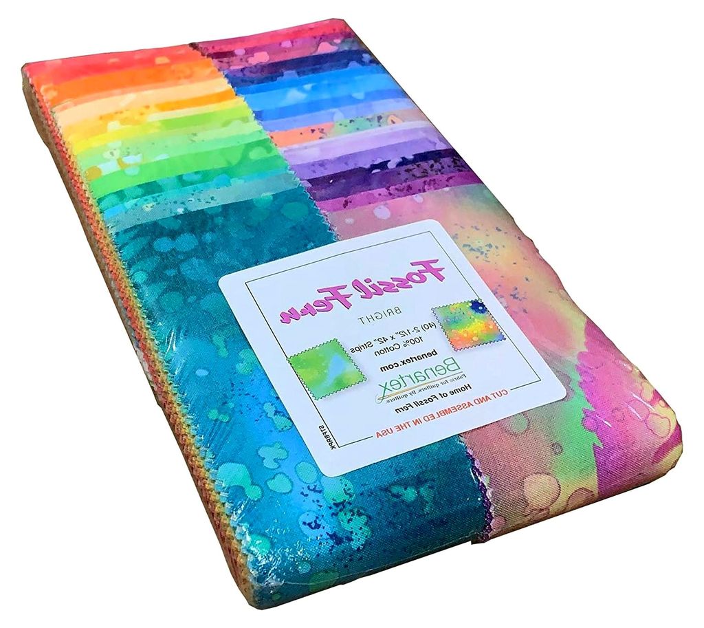 Fossil Fern Fossil-Farn Brights Streifen-Jelly Roll