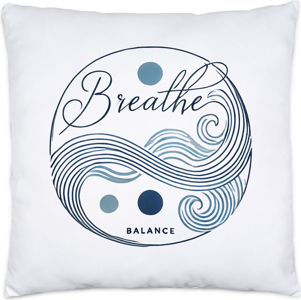 Breathe Balance Kissen Meditation Yoga Zen Achtsamkeit Entspannung Stressabbau