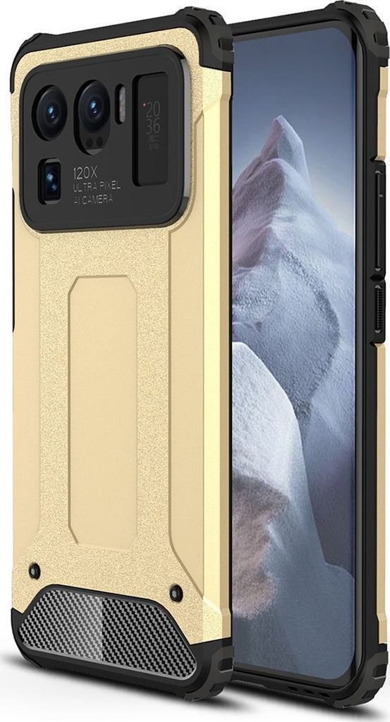 Mobigear Outdoor Xiaomi Mi 11 Ultra Hülle Hardcase Backcover Stoßfest - Gold