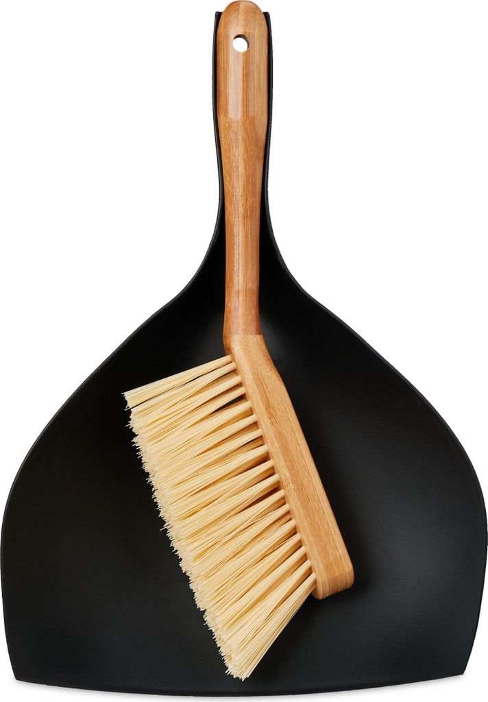 relaxdays Kehrgarnitur aus Schaufel und Besen