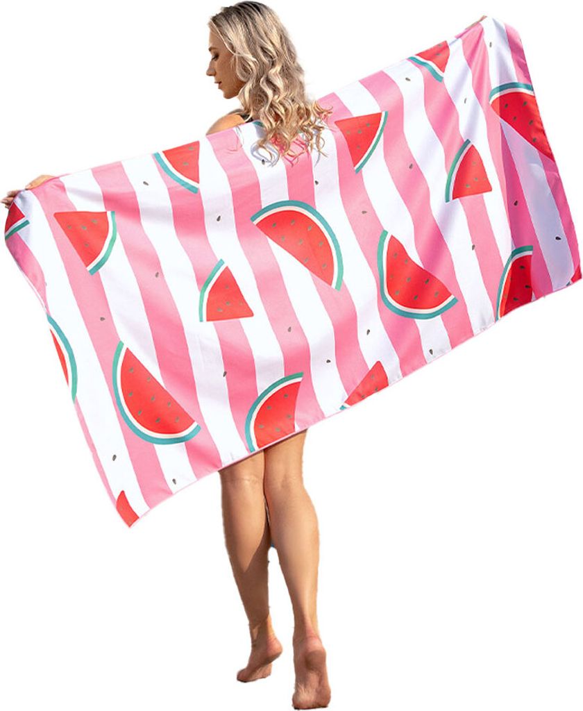 bedrucktes Badetuch, schnelltrocknendes, sandfreies Sitztuch, bedrucktes Strandtuch