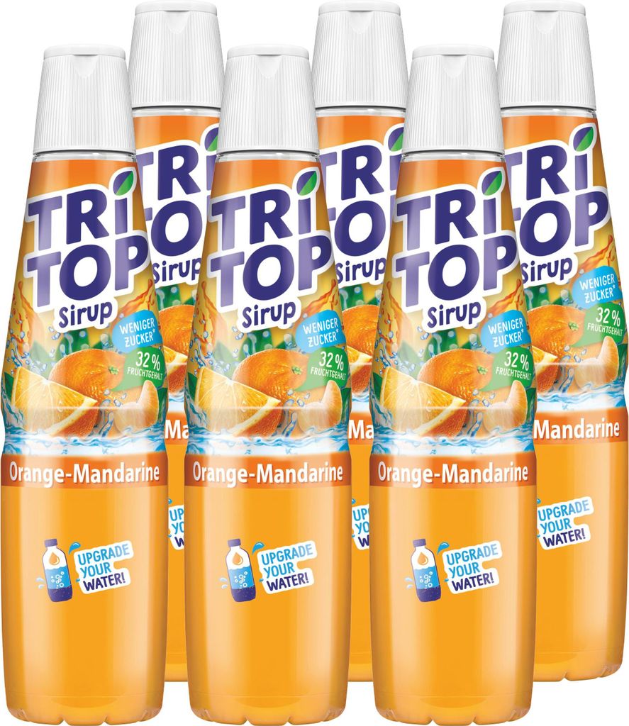 Tri Top Getränke-Sirup Orange-Mandarine 600ml - kalorienarm Produktbild 