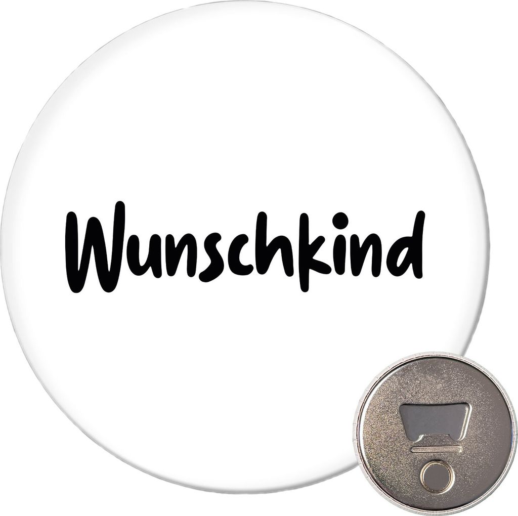 Huuraa Magnet Wunschkind Schriftzug 59mm Kühlschrankmagnet Produktbild 