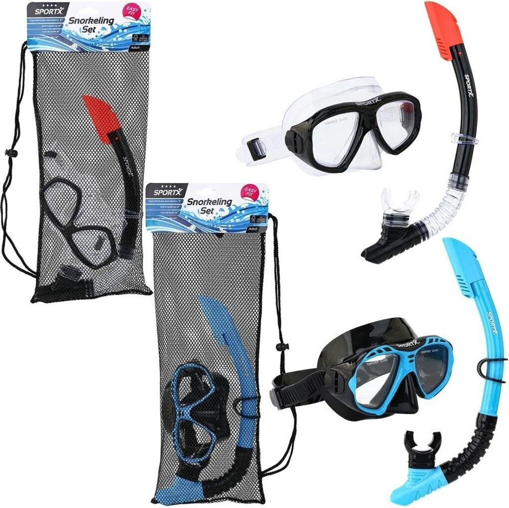 Sportx Erwachsene Schnorchel Set 4 Sterne Assorted