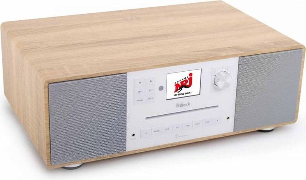 Block Passion Walnuss (AB10207-005) DAB+ Internetradio mit CD-Player