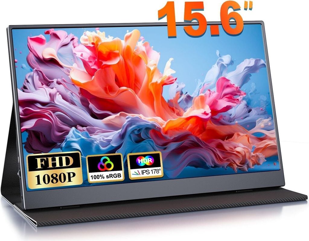 Portable Monitor 15,6 Zoll Tragbarer Mobiler IPS Bildschirm Produktbild 