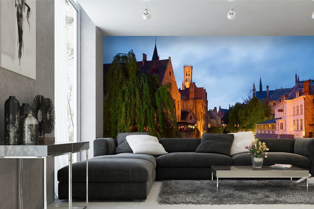 Vlies Fototapete BRÜGGE, BELGIEN 375 x 250 cm (inkl. Produktbild 