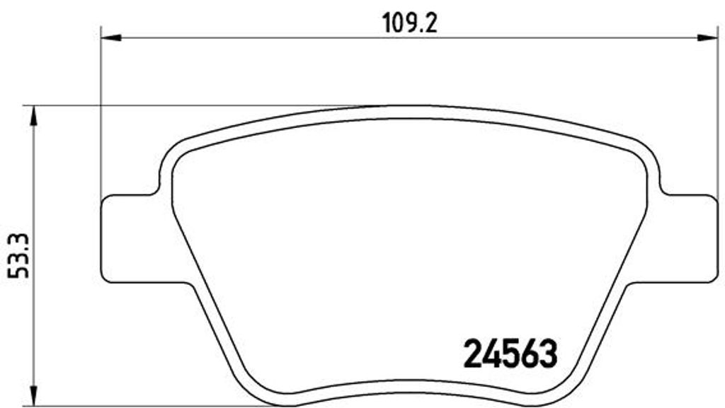 Brembo Bremsbelagsatz, Scheibenbremse Hinterachse P 85 114 Produktbild 