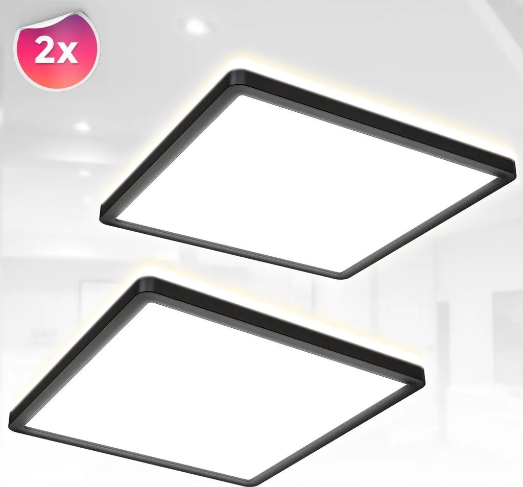 Coppia Pannelli LED 40W 60x60 Ultrapiatti | Installazione Rapida