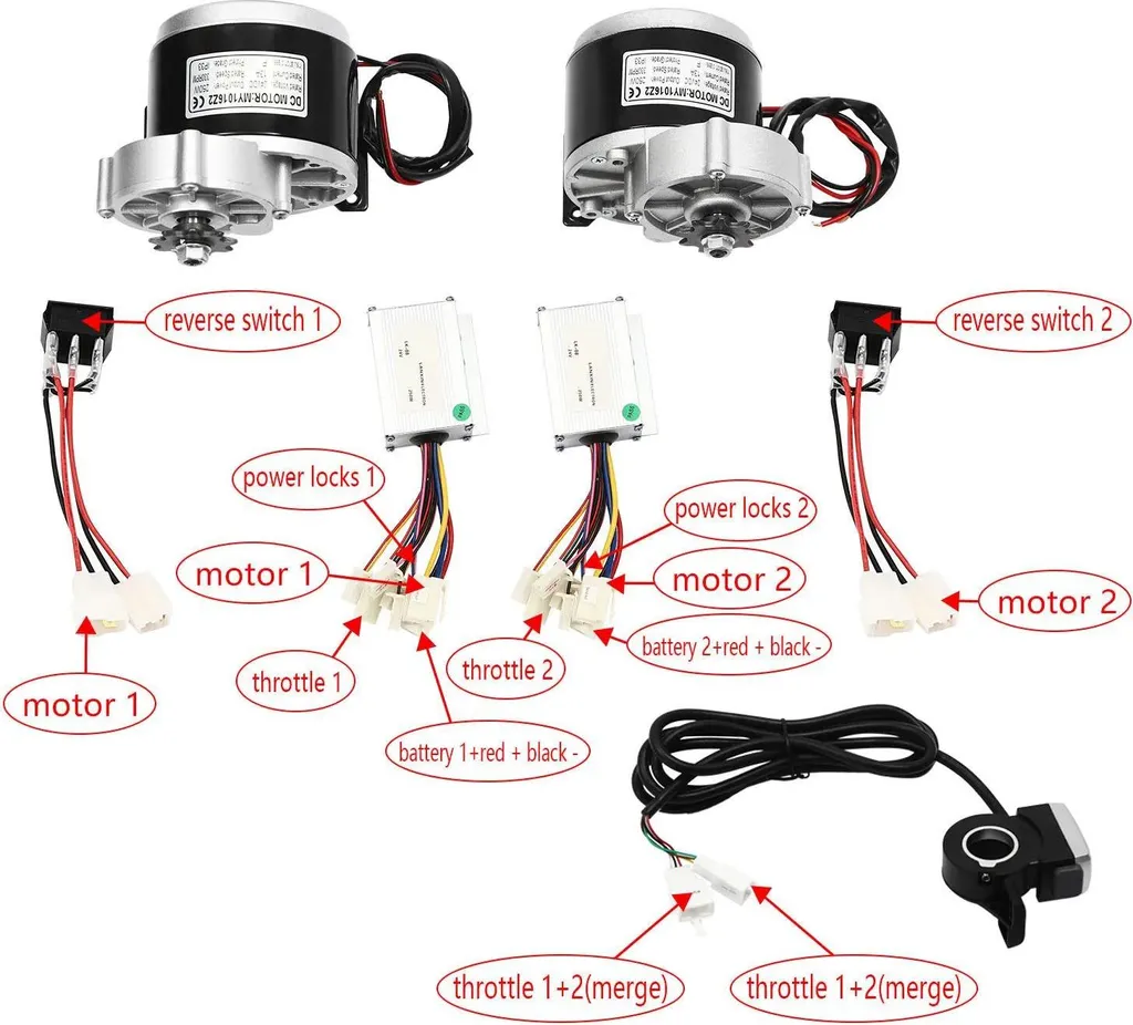 Kit de conversion pour électrifier un scooter de transport 24V - 8