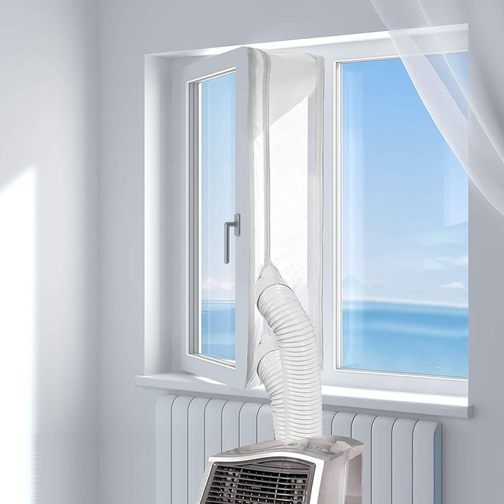 AirLock Auslass Fensterabdichtung Für Mobile Klimageräte Abluft-Wäschetrockner