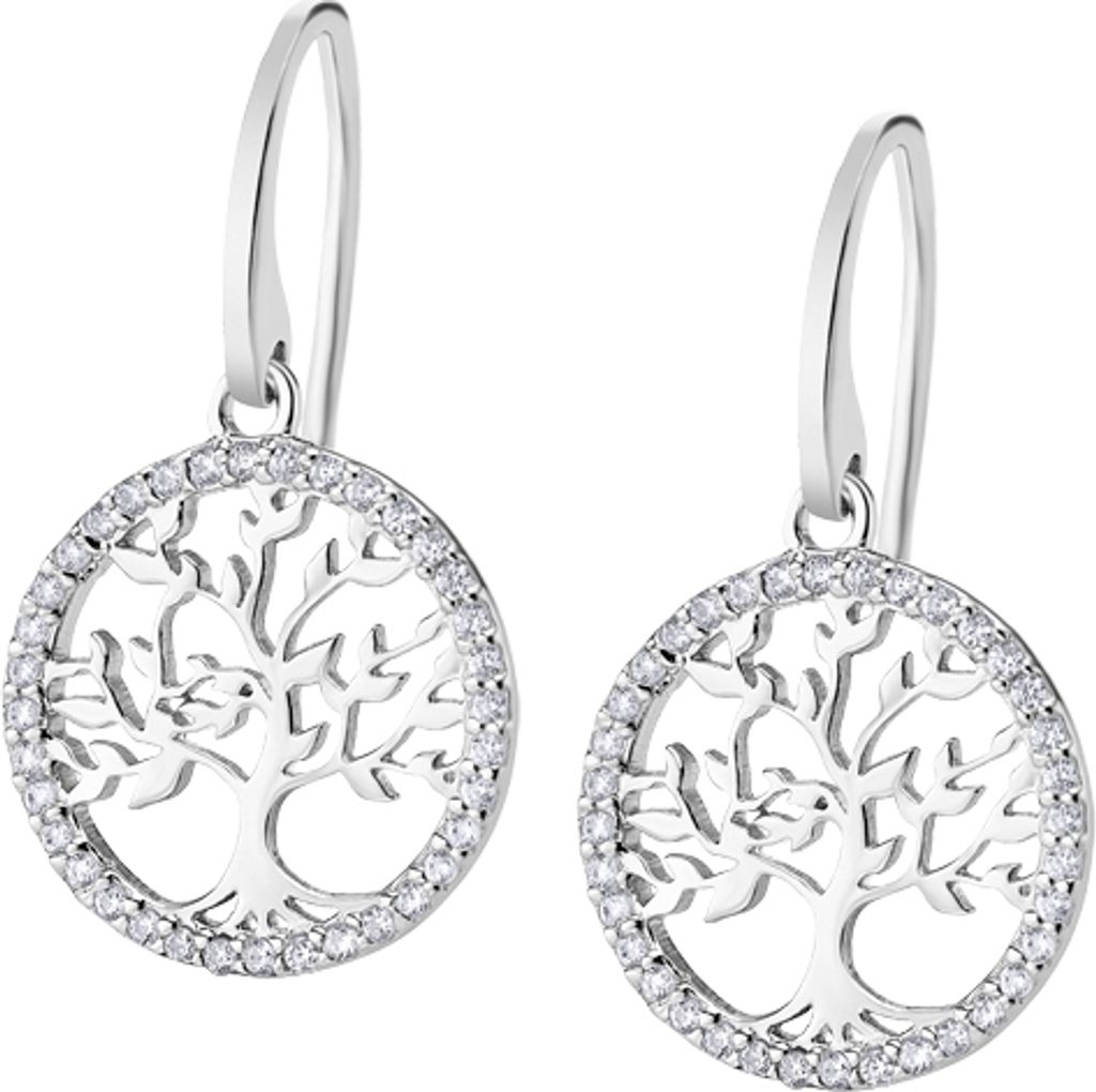 Lotus Silver TREE OF LIFE | Ohrringe Lebensbaum Zirkonia Produktbild 