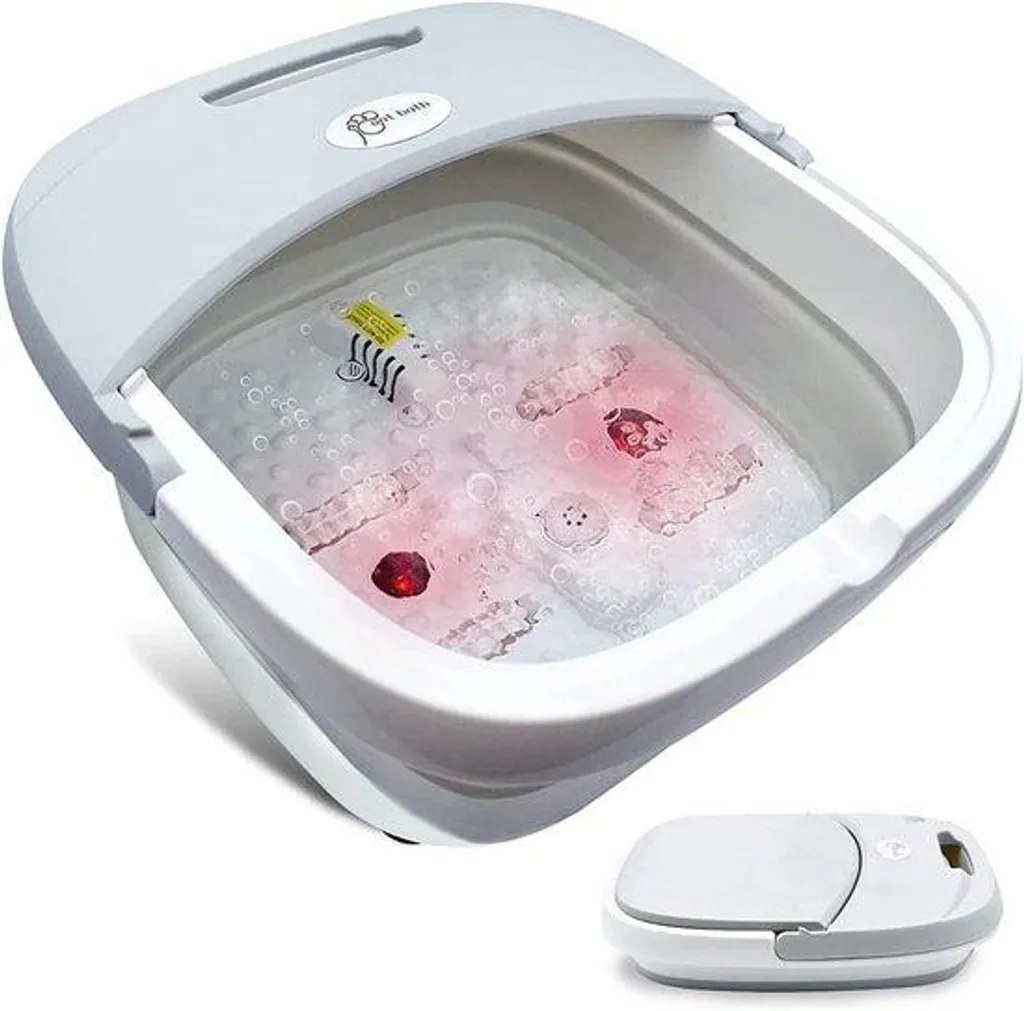 Massage des pieds à domicile : bain chauffant pour détente après sport