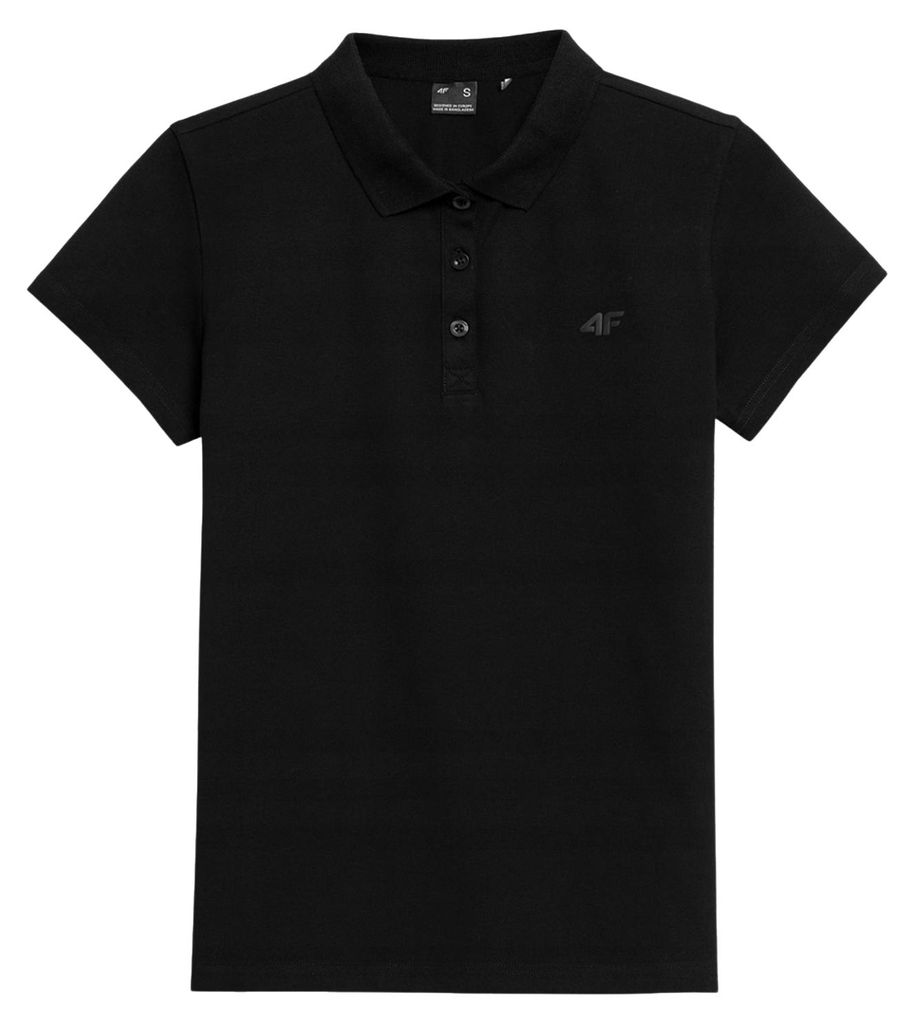 4F - "F317" Poloshirt für Damen PP4426 (L) (Schwarz)