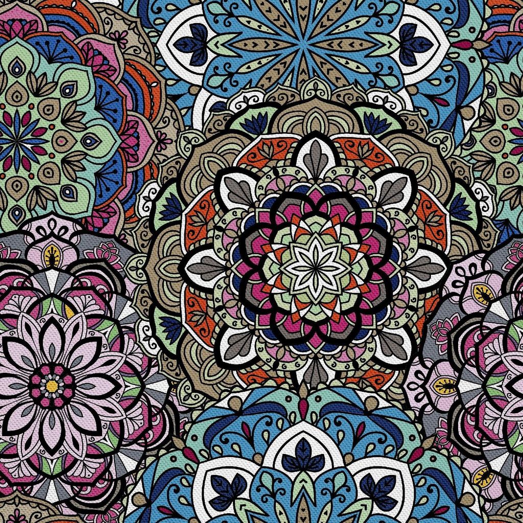 OUTDOOR DEKOSTOFFE OXFORD - Motiv indische ethnische
