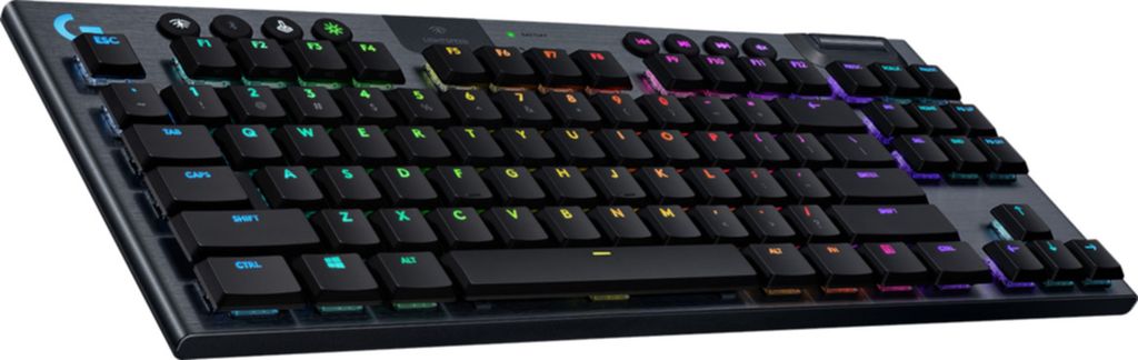 Logitech G915 TKL Lightspeed Gaming Tastatur linear schwarz Produktbild 