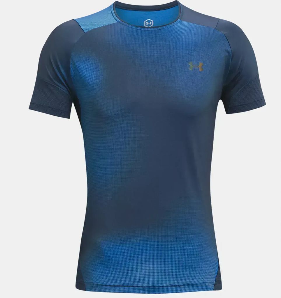 Under Armour Ua Hg Rush 2.0 Print Ss 436 Blue Circuit M