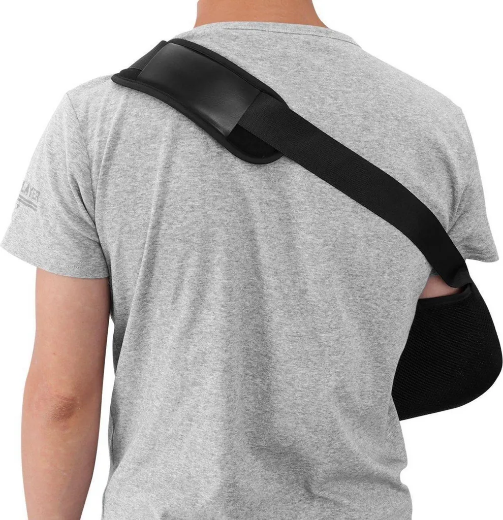 Écharpe de bras réglable médicale pour immobilisation épaule noire - 6