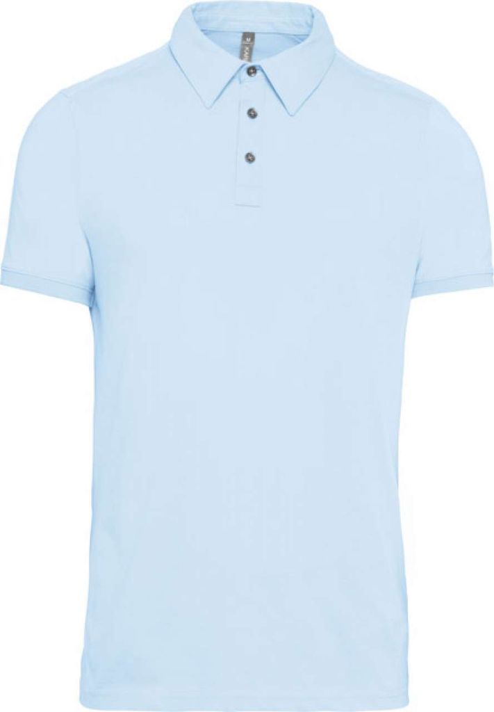 Kariban Herren Polo-Shirt Polohemd Poloshirt Polo Arbeit Freizeit Hemd, Größe:3XL, Farbe:Sky Blue