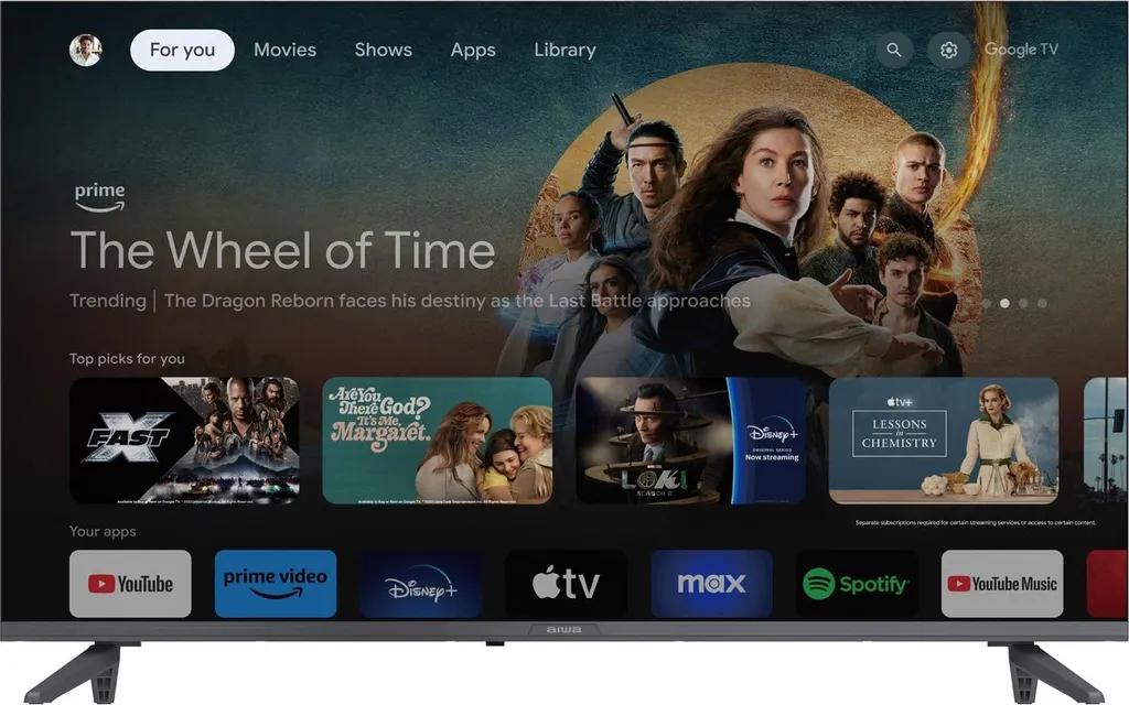 Smart TV Google HD 32 pouces avec Chromecast Noir - TV LED Connectée - 3