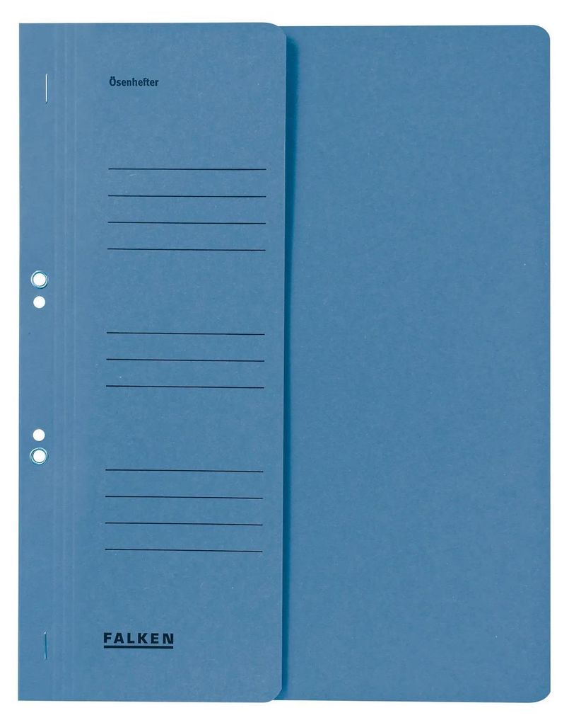 FALKEN 80003809 50x Ösenhefter blau DIN A4 Zdjęcie produktu 