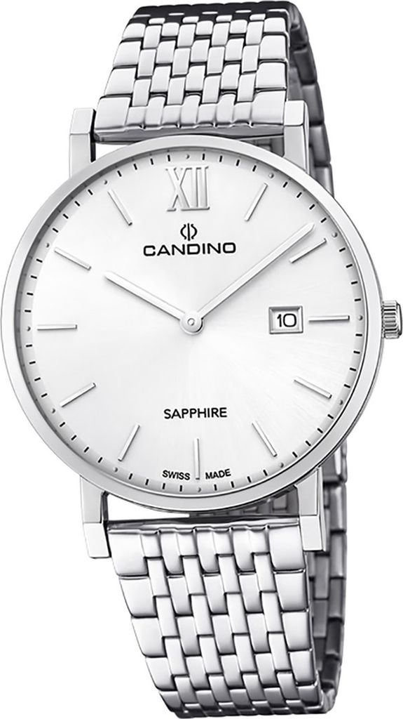 Candino Edelstahl Herren Uhr Analog Luxus Armbanduhr silber Classic D2UC4722/1