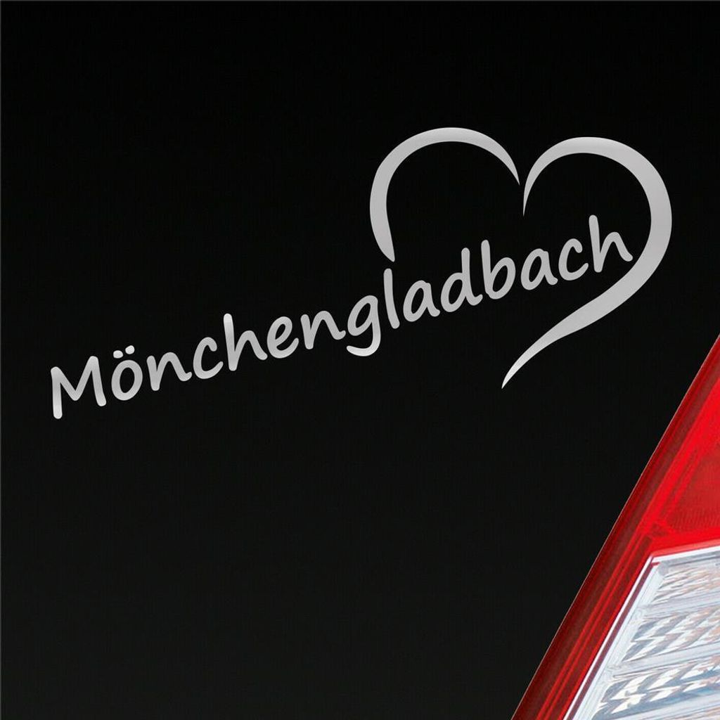 Auto Aufkleber Mönchengladbach Herz Stadt City Liebe Love Produktbild 
